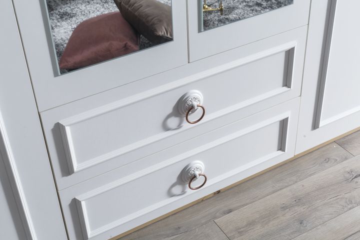 Marbella Kledingkast, 6 Deuren, Met Spiegel