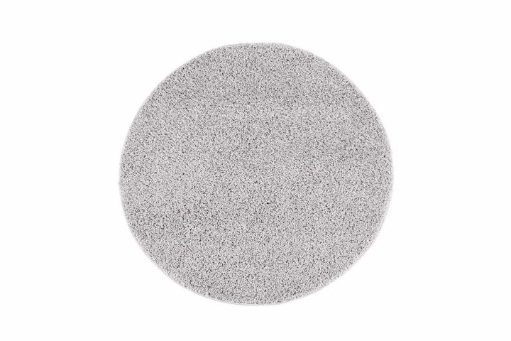 Piave Plain Shaggy Rug, 120 x 120 cm, Grey