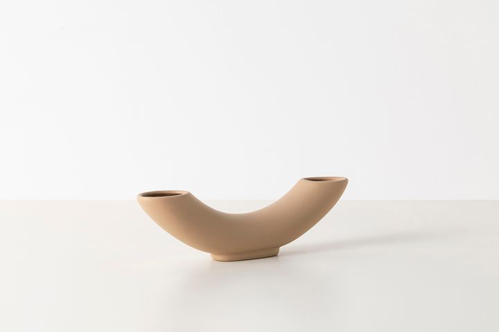 Buccina Duo Vase, Cream