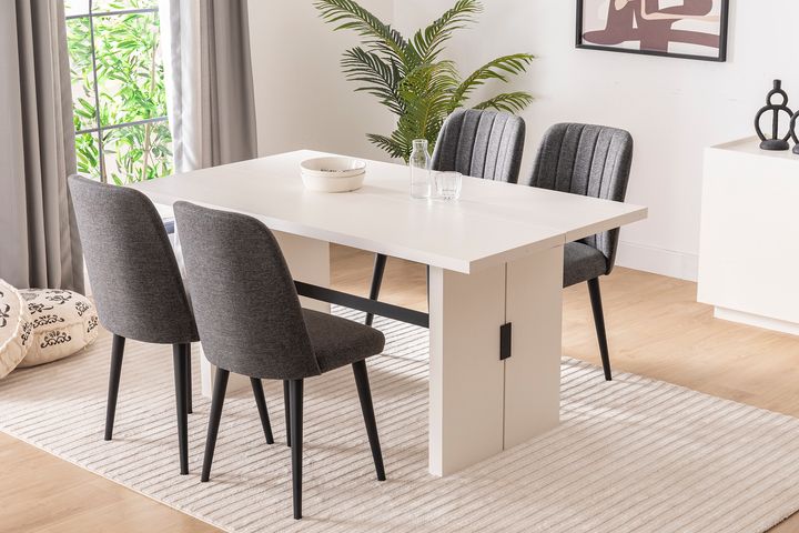 Luke Eettafel, Wit, 160X90