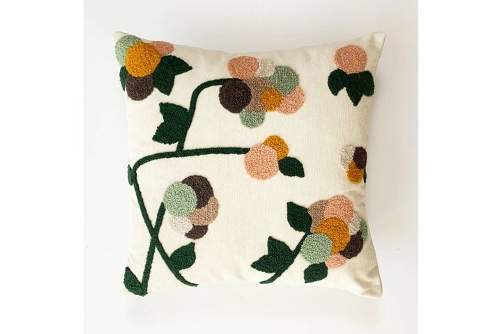 Florence Dahlia Cushion Cover, 43 x 43 cm, Multicolour
