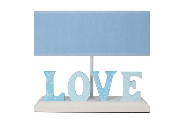 Misto Love Table Lamp, Blue