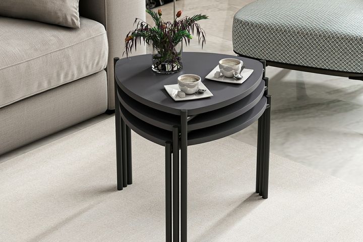 Medway Lenny Zettafelset , 3 Delig, Antraciet