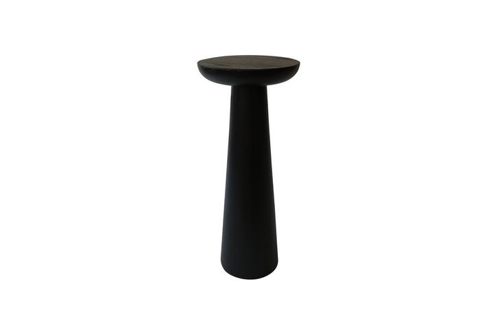 Tucas Home Mushroom Bijzettafel, 50 cm, Zwart
