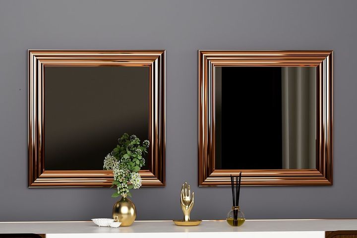 Mone Spiegel-Set, 2 Tlg, Bronze