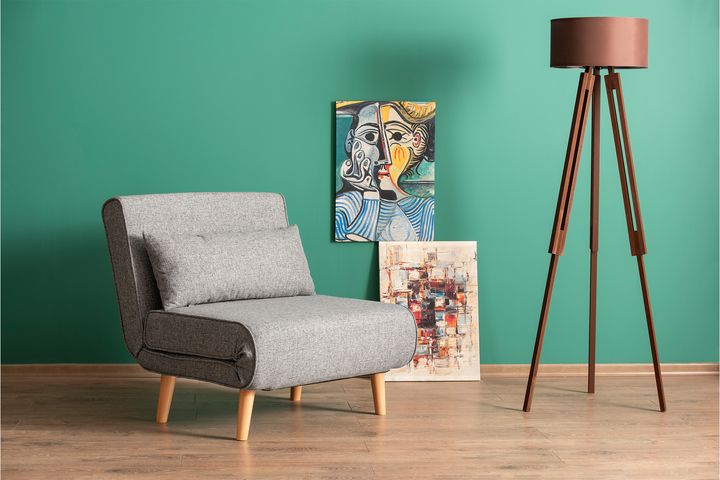Pafu Folde Opklapbare Fauteuil, Grijs