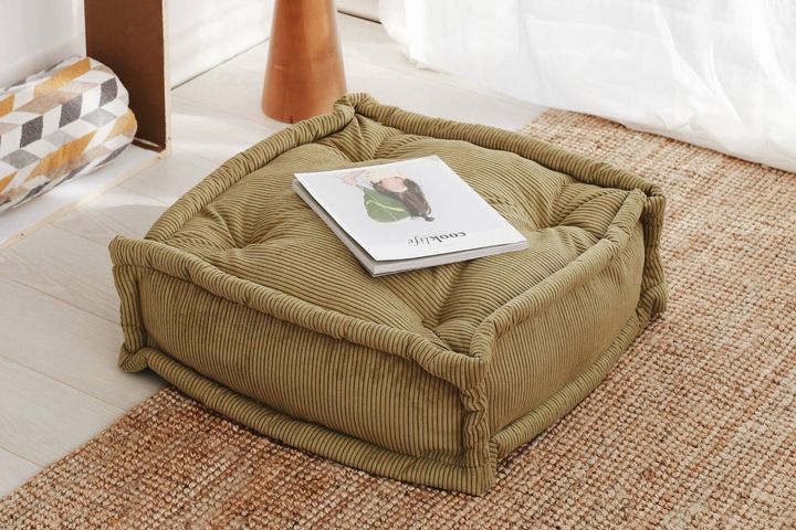 Biscuit Kussen, 55x55 cm, Groen