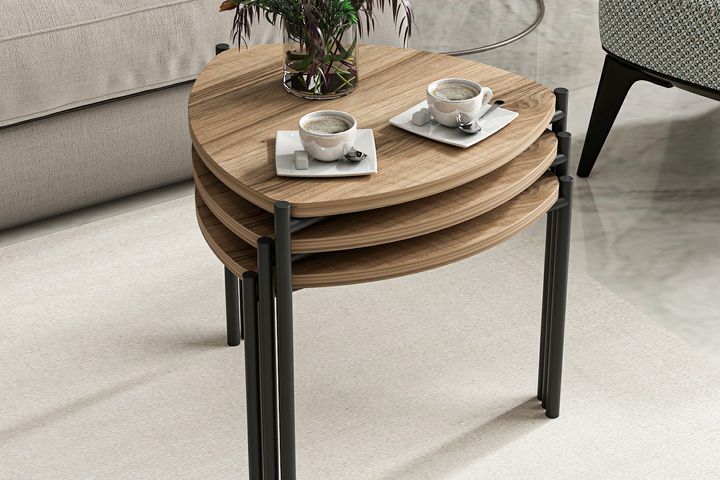 Medway Lenny Zettafelset , 3-delig, Walnoot