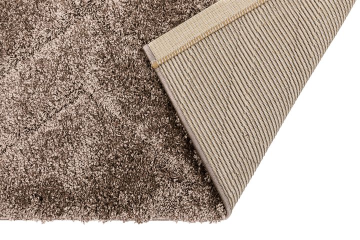 Lucca Shaggy Tapijt, 80x150 cm, Bruin