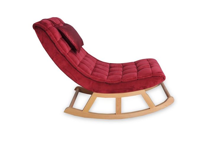 Asedia Maeve Schommelstoel, Fuchsia & Natuurlijke Kleur