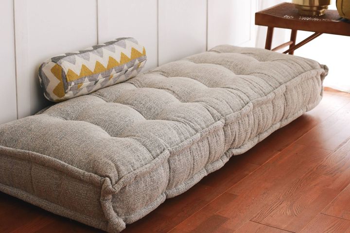 Junia Boho Vloerkussen, Grijs