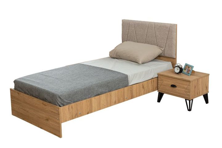 Noce Bedframe met Hoofdbord, 90x190 cm