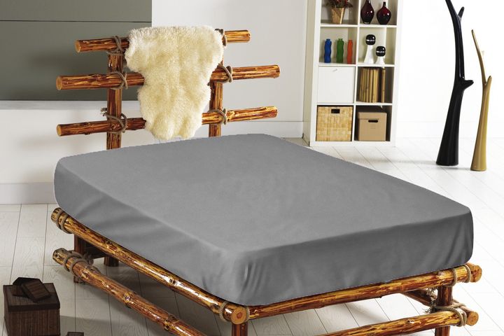 Mono Hoeslaken, 160x200 cm, Grijs