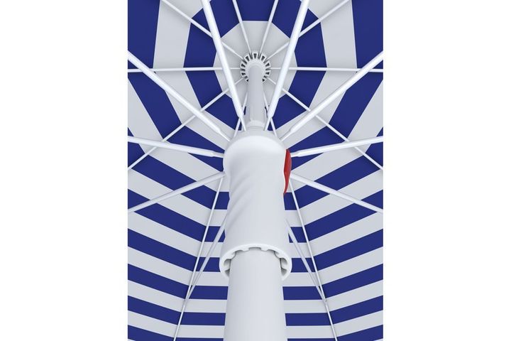 Tevalli Parasol's Luxury Beach Umbrella, Blue & White