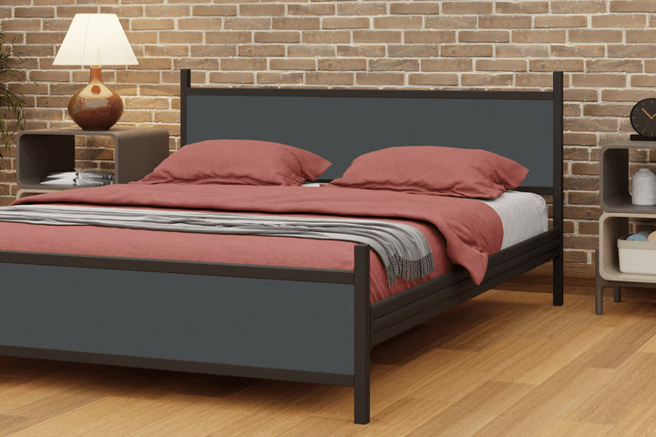 Star Bedframe, 150x200 cm, Antraciet