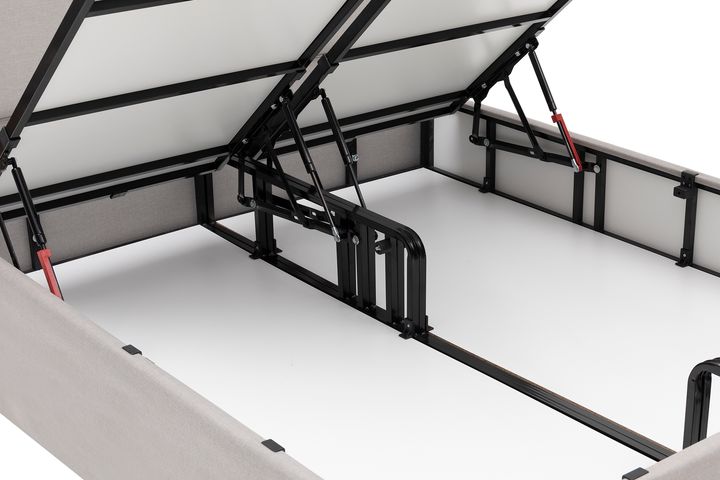 Luna Sage Boxspring Set, 160x200 cm, Grijs