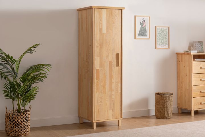 Ranch Houten Kledingkast met Enkele Deur