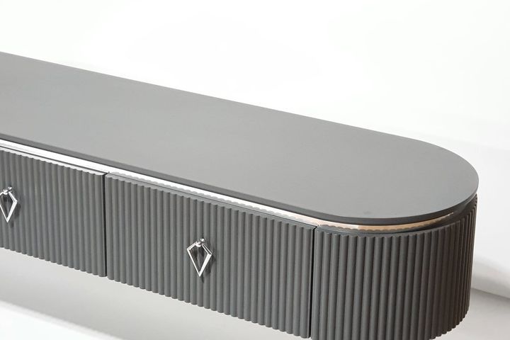 Rur TV Unit, 180 cm, Grey