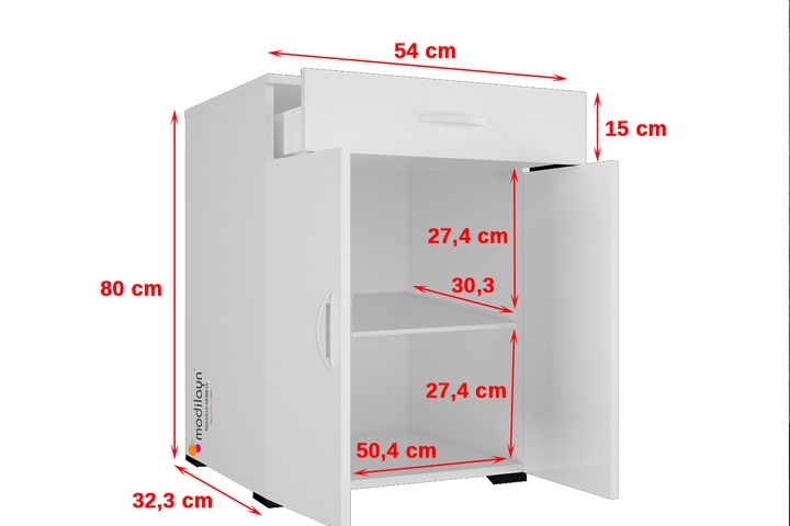 Leonardo Multifunctionele Kast, Wit