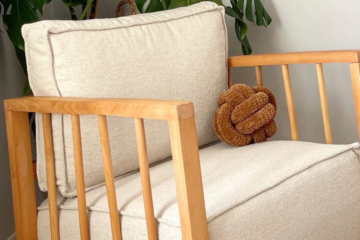 Joan Teddy Schommelstoel, Beige