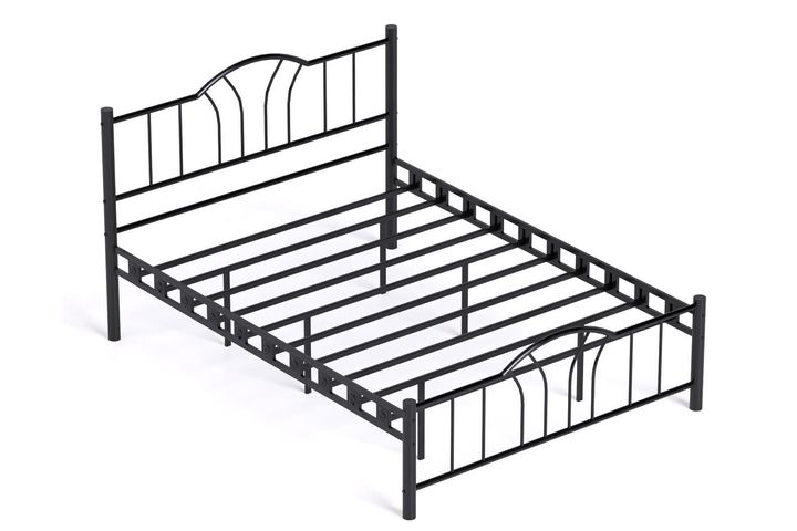Bella Metalen Bedframe, 140x200 cm, Zwart