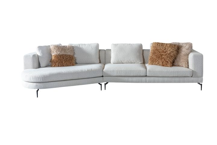 Monza Hoekbank Rechts, Wit