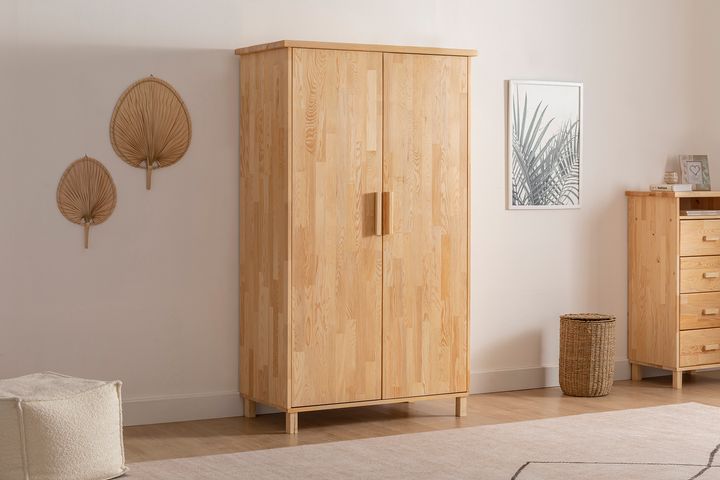 Ranch Houten Kledingkast met 2 Deuren