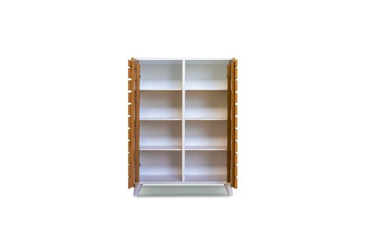 Nesse 8-Tier Shoe Cabinet, Light Wood & White