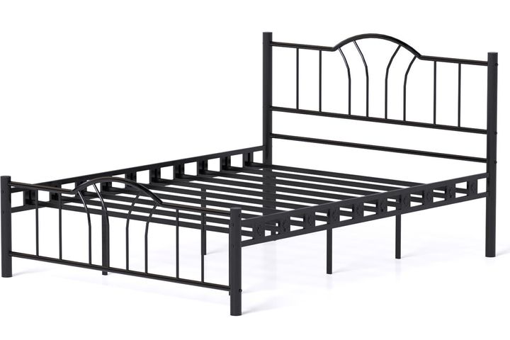 Bella Metalen Bedframe, 160x200 cm, Zwart