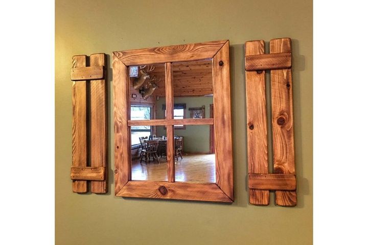 Wood Rustieke Spiegel, 50x65 cm, Bruin