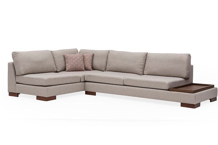 Tulip Hoekbank Rechts, Creme (Zonder pouf)