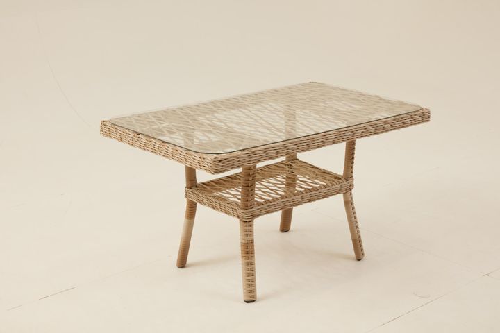 Pirus Rattan 2+1+1 Tuinloungeset, Beige