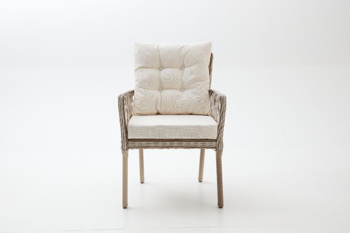 Pirus Rattan 3+1+1 Tuinloungeset, Beige