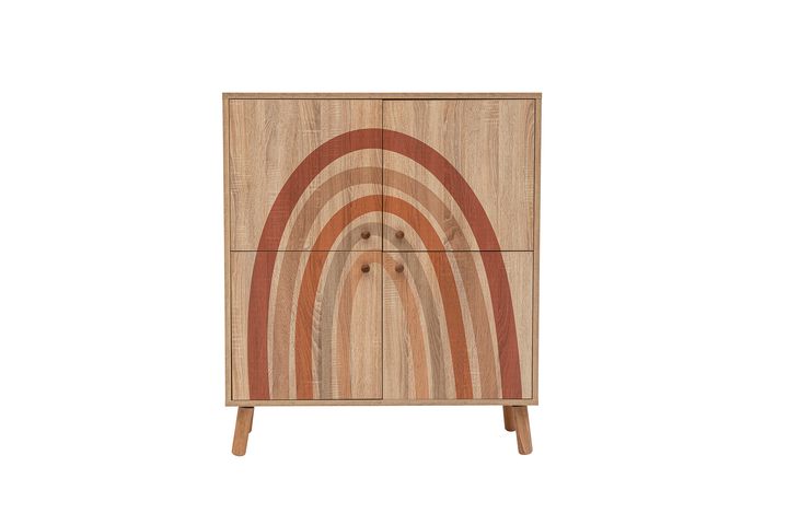 Iris Multifunctioneel Kast met Houten Poten