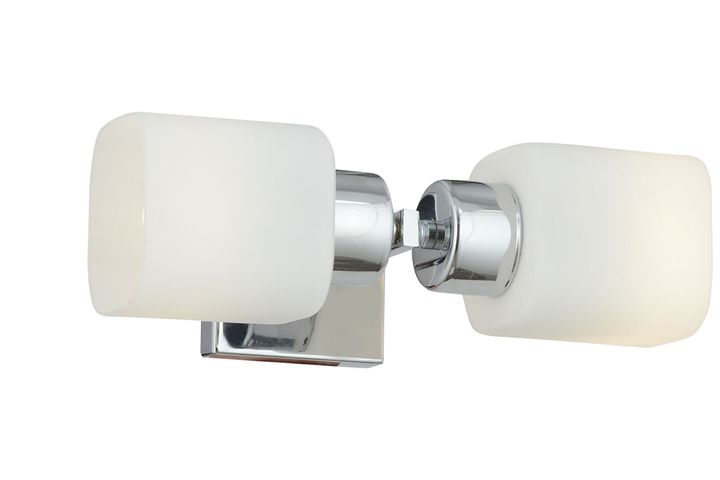 Apliqa Armin Wandlamp met 2 Lampjes, Chroom