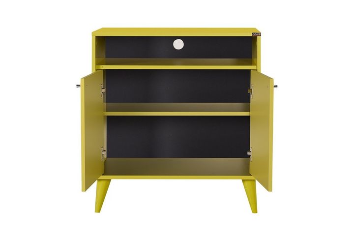 London Hallway Storage Cabinet, Yellow