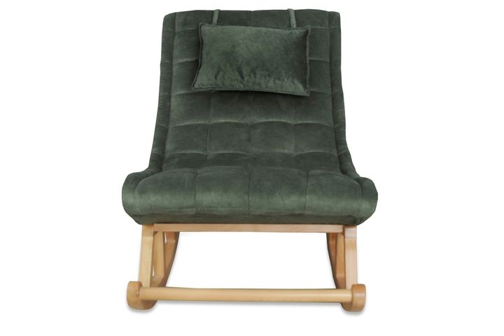 Asedia Maeve Schommelstoel, Groen & Natuurlijke Kleur