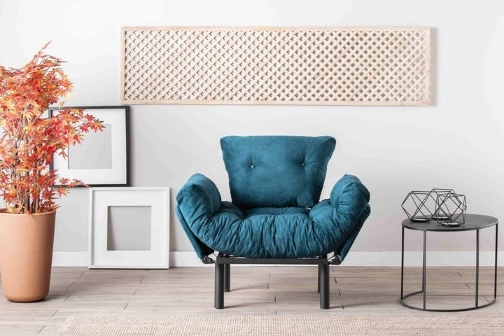 Pafu Nitta Fauteuil, Groenblauw