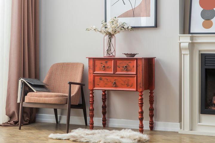 Salt Mini-Consoletafel, Rood