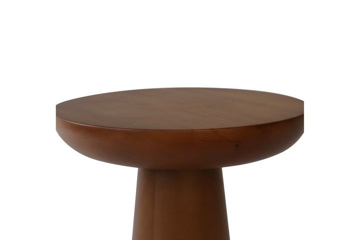 Tucas Home Mushroom Bijzettafel, 50 cm, Walnoot