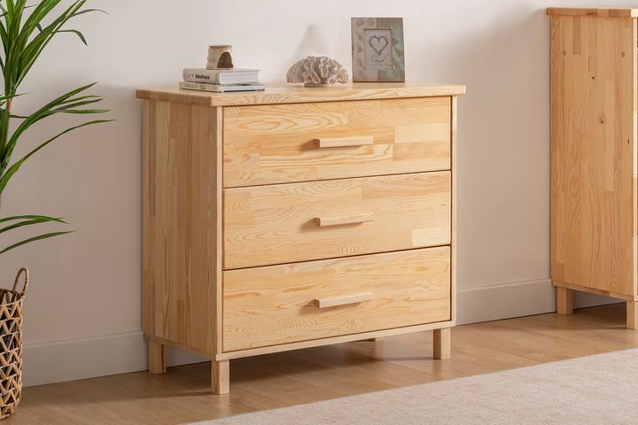 Ranch Houten Ladekast met 3 Lades