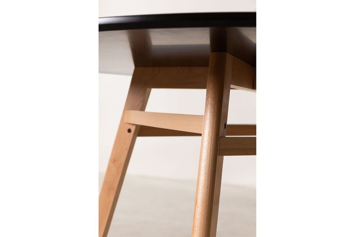 Redon Eettafel, 100 cm, Zwart