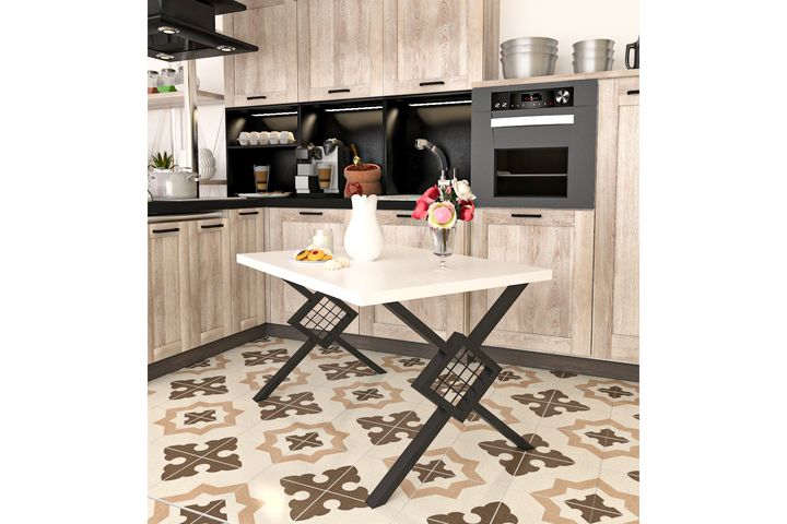 Allemy Eettafel, 120x80 cm, Wit