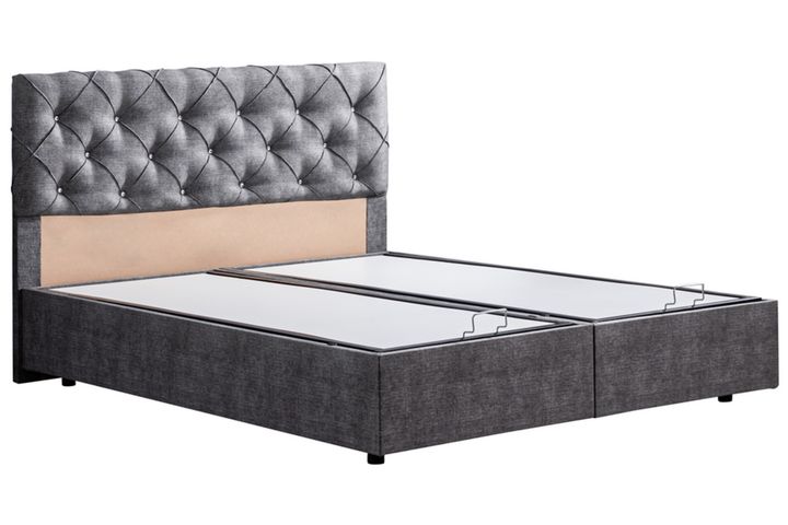 Peggy Plus Boxspringbedset, 140x190 cm, Grijs
