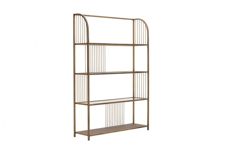 Stream Boekenkast, 120 cm, Messing