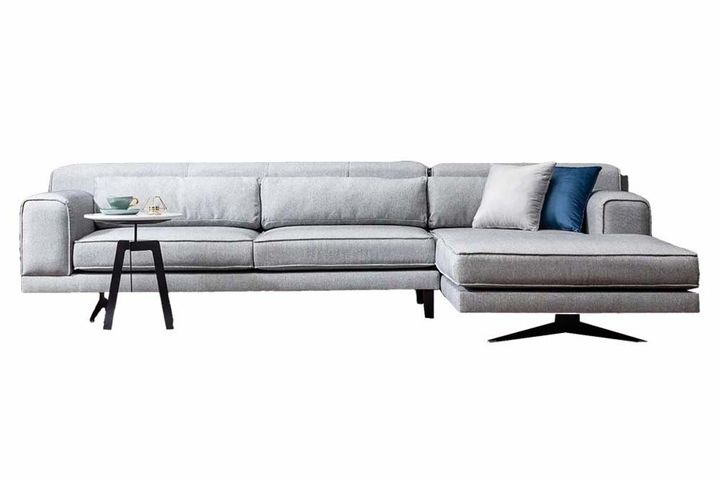 Jivago Corner Sofa Right Chaise, Melange Grey