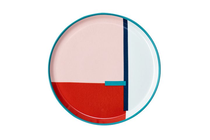 Retrofun Pinky Plate, 24 cm, Multicolour
