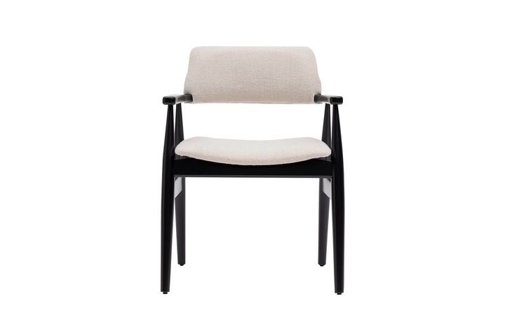 Siena Dining Chair, Ecru & Black