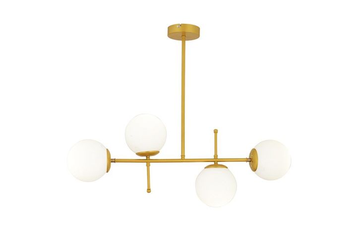 Apliqa Gael Hanglamp met 4 Lampjes, Goud