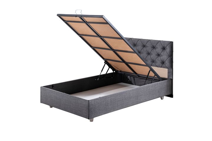 Peggy Plus Boxspringbedset, 90x190 cm, Grijs